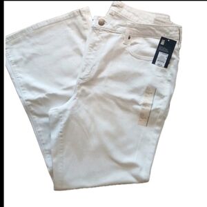 Universal Thread Womens Size 17 Short Jeans White High-Rise Wide Flare New #282C